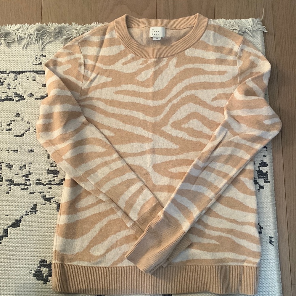 Zebra patterned sweater